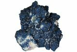 Dark Blue Fluorite on Quartz - China #131432-1